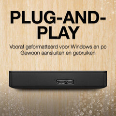 Seagate Portable Amazon Special Edition, 1 TB, Draagbare Externe Harde Schijf, Zwart, 2,5", USB 3.0, PC, Laptop, 2 jaar Rescue Services (STGX1000400)