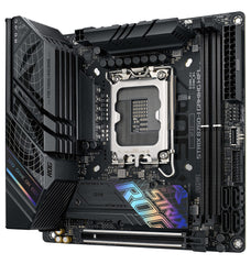 ASUS ROG STRIX B760-I GAMING WIFI Motherboard Socket Intel LGA 1700 (Intel B760, Mini ITX, DDR5 memory, WiFi 6E, PCIe 5.0, 2x PCIe 4.0 M.2, Aura Sync)