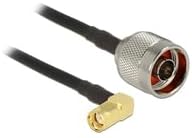 DeLOCK N-Stekker naar RP-SMA Stekker Haaks Coaxkabel CFD200 - 0,3m