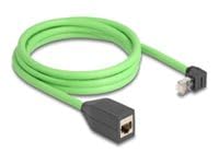 DeLOCK 80884 Cat6a Netwerkkabel SF/UTP - RJ45 Haaks M/V - 2m - Groen