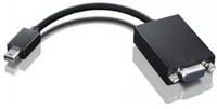 Lenovo Mini DisplayPort naar VGA Adapter - Zwart (0A36579)