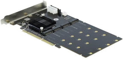 Delock PCI Express x8/x16 Kaart naar 4x Interne NVMe M.2 SSD