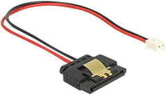 DeLOCK 85336 Interne Voedingskabel - 2-Pin naar SATA 15-Pin (5V) - 20 cm