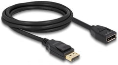 DeLOCK DisplayPort 1.2 Verlengkabel - 4K 60Hz - Mannelijk naar Vrouwelijk - 2m