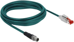 DeLOCK M12 8-Pin X-Gecodeerd naar RJ45 Netwerkkabel - PVC - 3 meter