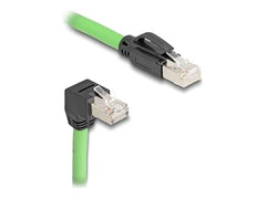 DeLOCK RJ45 Cat.6A Netwerkkabel - Beneden Haaks - SF/UTP (10 Gbps)