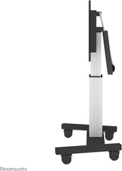 NEWSTAR PLASMA-M2500TSILVER gemotoriseerde vloerstandaard 106,68-254cm 42-100 inch VESA 200x200-800x600mm 150kg Hoogte: 81-131cm kantelbaar zilver