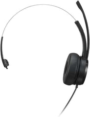 Lenovo 100 Mono USB Headset - Bedrade Kantoor Headset - Zwart