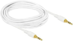 DeLOCK Jack Kabel 3.5 mm Male naar Male - 3 Meter - Wit