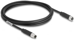DeLOCK M8 3-polige Kabel A-codering Stekker naar PUR-bus 2m