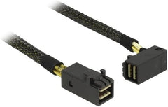 DeLOCK 83621 Mini SAS HD naar Mini SAS HD Kabel - 0.5m Gehoekt, Zwart