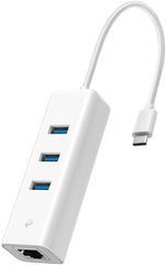 TP-Link UE330C USB-C Hub - 3x USB 3.0 & Gigabit Ethernet Adapter - Wit