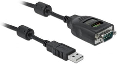 DeLOCK USB-A naar Serieel DB9 RS-232 Adapter met 9 LED Tester