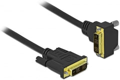 Delock DVI-kabel 18+1 stekker naar 18+1 stekker hoek 3 m