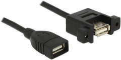 Delock 85460 USB 2.0 Type-A Inbouwkabel - Vrouwelijk naar Vrouwelijk - 1 meter