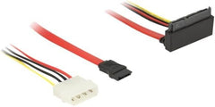 DeLOCK 85514 SATA 22-Pin naar SATA 7-Pin & 4-Pin Molex Kabel - 30 cm