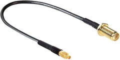 DeLOCK 88580 Coaxkabel - RF Aansluitkabel - 0.2 Meter - Zwart