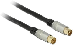 DeLOCK Coax Antennekabel IEC Stekker naar Bus - RG-6 Quad Shield - 3m