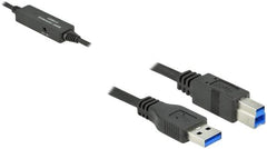 DeLOCK Actieve USB 3.2 Gen 1 Kabel - USB-A naar USB-B - 5 meter