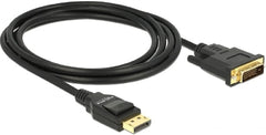 DeLOCK 85313 DisplayPort naar DVI-D Kabel - 2m - Full HD - Zwart