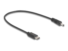 DeLOCK 85403 Voedingskabel - USB-C naar DC 5.5 x 2.5 mm - 0,27 m - Zwart