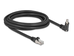 DeLOCK 80919 Cat.6 S/FTP Netwerkkabel - RJ45 met Schroefbevestiging - 3m - Zwart