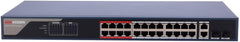 Hikvision DS-3E1326P-EI(B) Smart Managed PoE Switch - 24 Poorten