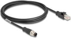 DeLOCK 80851 S/FTP Netwerkkabel - 1 meter - Zwart