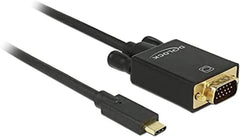 DeLOCK 85262 USB-C naar VGA Kabel - DP Alt Mode - Full HD 1080p - 2m