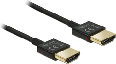 DeLOCK Slim High Speed HDMI Kabel met Ethernet - 4K 60Hz - 0,5 meter