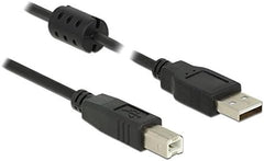 DeLOCK USB 2.0 Kabel - USB-A naar USB-B - 0,5 meter - Zwart