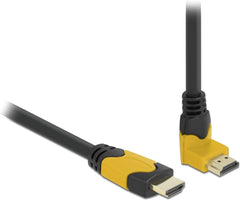 DeLOCK 86990 Ultra High Speed HDMI Kabel 48 Gbps - 3 meter - Zwart/Geel