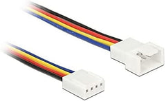 DeLOCK 85360 PWM Ventilator Verlengkabel - 4-Pin - 10 cm - Zwart