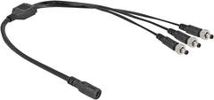 DeLOCK DC Splitterkabel - 5,5 x 2,1 mm - 1x Bus naar 3x Stekker Schroefbaar