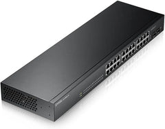 Zyxel 24-Poorts Gigabit Switch | Smart Managed | Rekmontage | VLAN, IGMP, QoS| Beperkte Levenslange Garantie [GS1900-24]