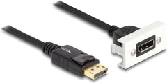 DeLOCK Easy 45 DisplayPort Inbouwmodule 8K 30Hz - 22,5 x 45 mm