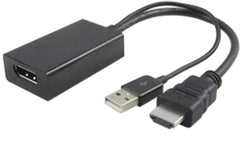 MicroConnect HDMDPP1 HDMI naar DisplayPort Adapter - 4K UHD - Zwart