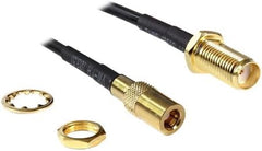 DeLOCK 88584 Antennekabel SMA Inbouw naar SMB Stekker - 20 cm - Zwart