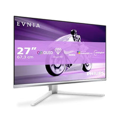Philips Evnia 27M2N8500 - Gaming Monitor QHD OLED 27 inch, 360 Hz, 0,03 ms, HDR400, FreeSync. Prem., G-Sync compositie. (2560x1440, 2x HDMI 2.1, 1x DP 1.4, USB-hub) wit