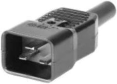 MicroConnect C20PLUG IEC C20 Stroomconnector - 16A 250V - Zwart