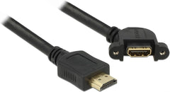 DeLOCK HDMI Male naar HDMI Female Inbouwkabel - 110° Hoek - 1 meter