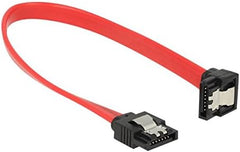 DeLOCK SATA 6 Gb/s Datakabel - Recht naar Haaks Onder - 20 cm - Rood
