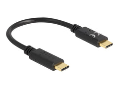 DeLOCK 85356 USB-C naar USB-C Kabel - 15 cm - Zwart