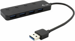 i-tec 4 poorts USB 3.0 metalen charging hub + On/Off knop
