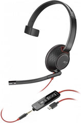 Poly Blackwire 5210 Enkeloors Headset - USB-C, USB-A & 3.5mm Jack