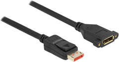 DeLOCK DisplayPort 1.4 Inbouw Verlengkabel - 8K 60Hz - 3 meter