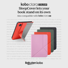 SleepCover Hoes voor Kobo Clara Colour/BW - Cayenne rood | Standby/wakker worden technologie | kunstleer | compatibel met Kobo Clara Colour/BW 6" eReader