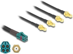 DeLOCK 90127 Mini FAKRA Z Quad naar 4x SMA Jack Kabel - Type A Premium