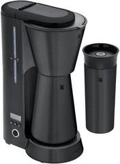 WMF KITCHENminis Aroma Filterkoffiezetapparaat met Thermoskan & To-Go Beker - Mat Zwart
