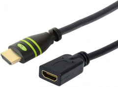 Techly High Speed HDMI Verlengkabel met Ethernet - 4K 60Hz - M/F - 7,5 meter - Zwart